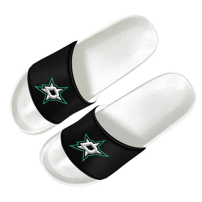 Men's Dallas Stars Flip Flops 001